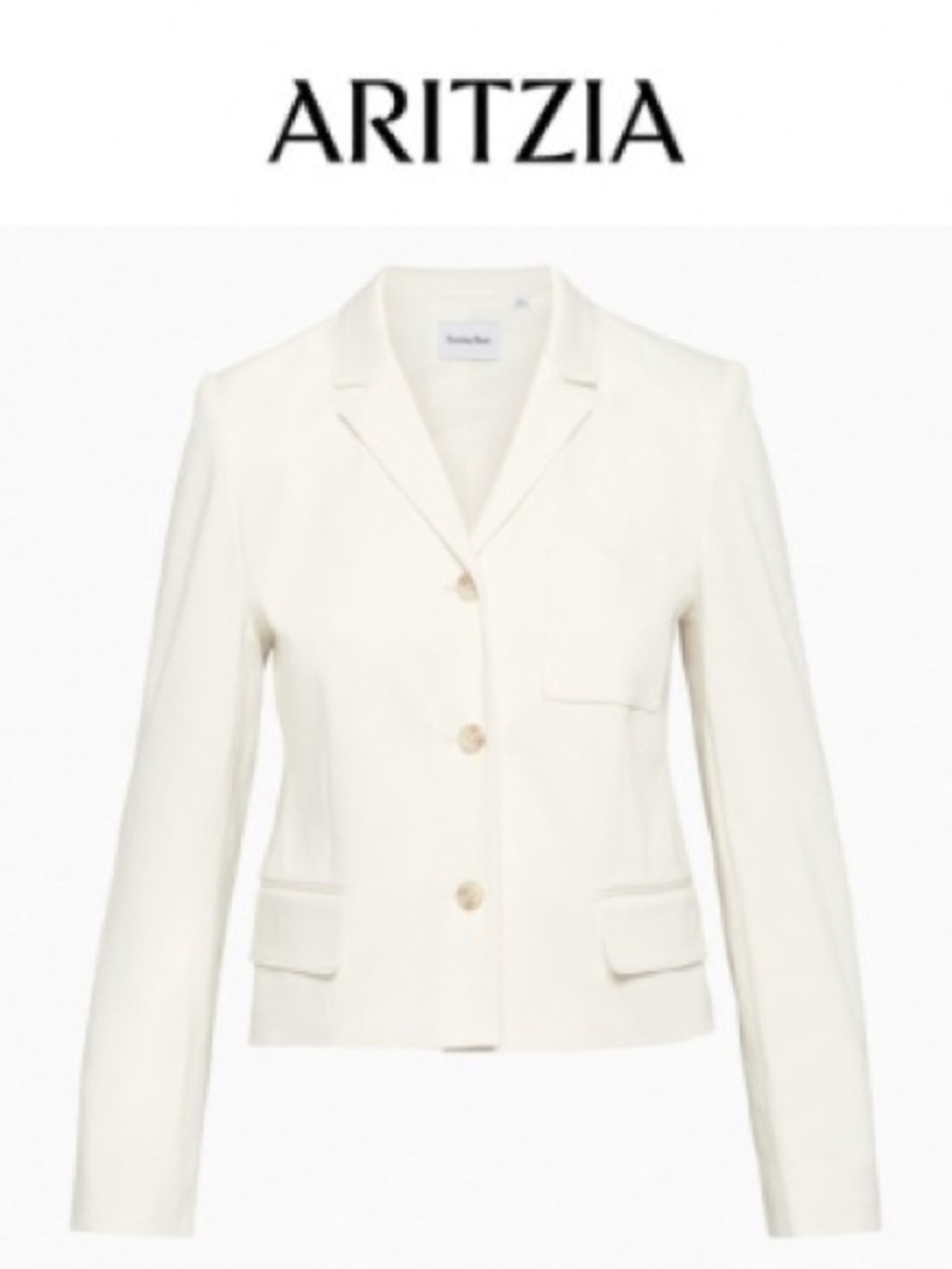 Sunday Best Cream Tailored Blazer Jacket